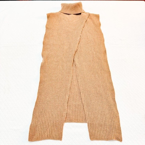 Frontrow x Replain Turtleneck Sweater Cardigan Wool-Cashmere OS NWT - Picture 3 of 5